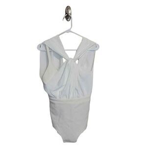 A.W.A.K.E Mode Twisted Asymmetric Crepe Bodysuit